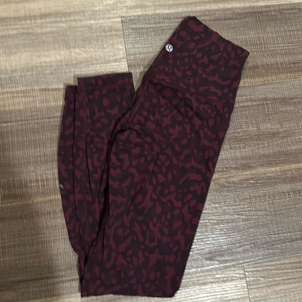 Align Leggings in Burgundy Leopard Color